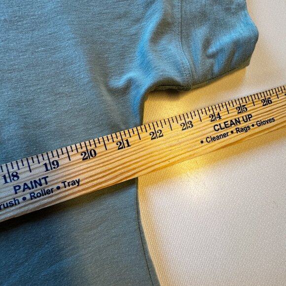 Columbia Easy Does It Tee Womens LG Green Short Cuffed Dolman Sleeve Curved Hem - Picture 5 of 8